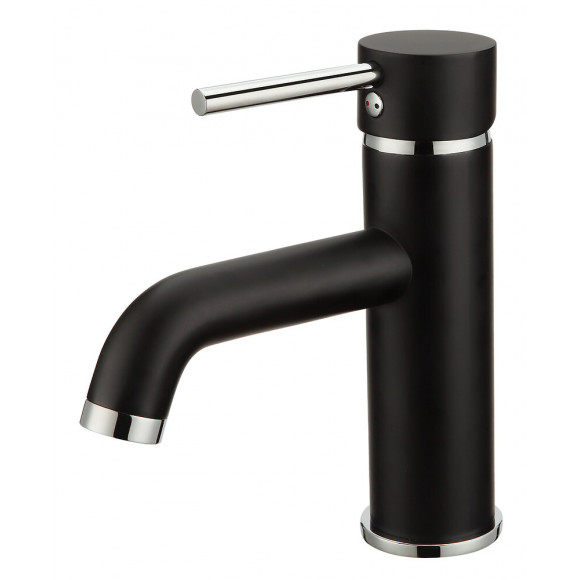 KISSY MITIGEUR LAVABO BAS NOIR ET CHROME