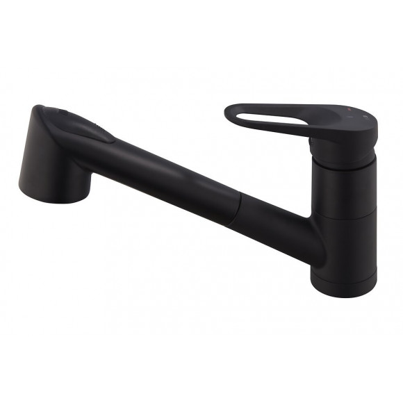 EMBLA II MITIGEUR EVIER A DOUCHETTE NOIR