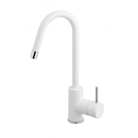 KIWO MITIGEUR LAVABO BLANC CHROME
