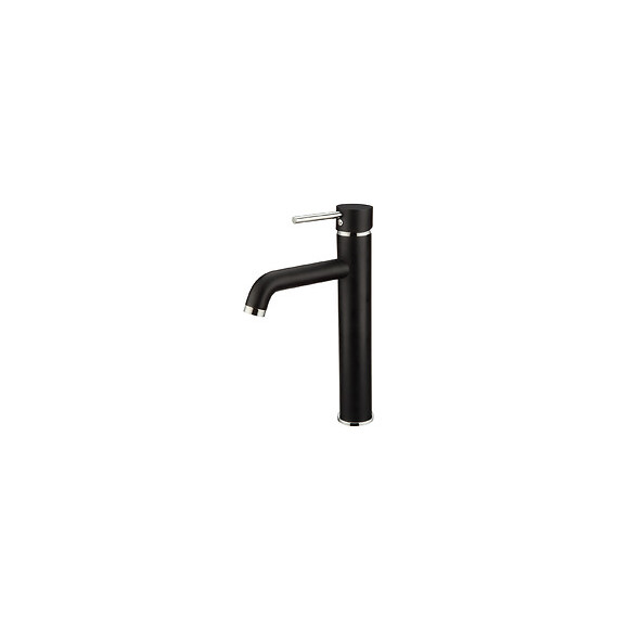 KISSY MITIGEUR LAVABO HAUT NOIR ET CHROME