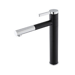 Ultrate mitigeur évier noir et chromé