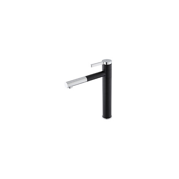 Ultrate mitigeur évier noir et chromé