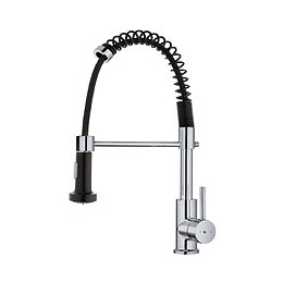 Plimo mitigeur évier à douchette chromé noir