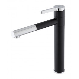 Ultrate mitigeur évier noir et chromé