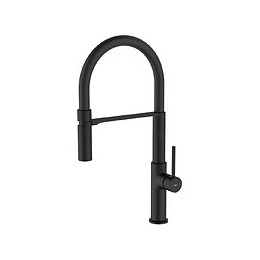 Magneto mitigeur évier à douchette noir mat