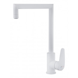 Fangolo mitigeur évier blanc mat