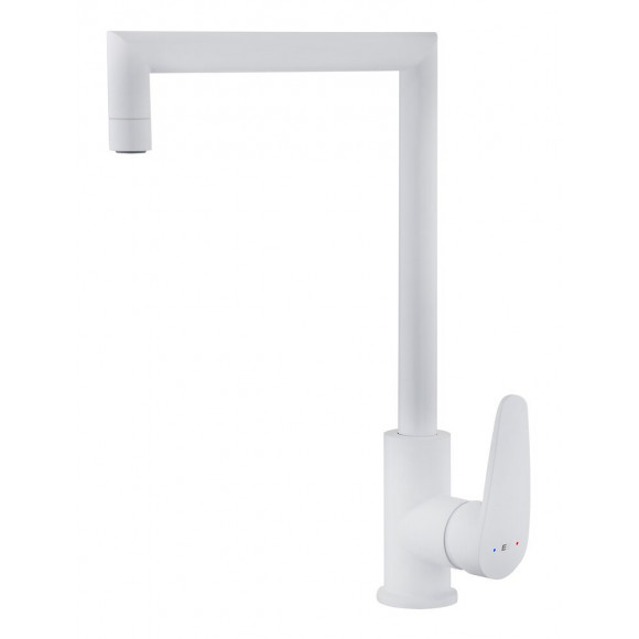 Fangolo mitigeur évier blanc mat