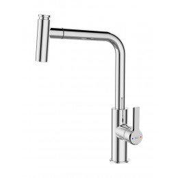 Essemano mitigeur évier à douchette chrome