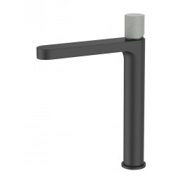 Essenera 2 mitigeur lavabo haut noir et béton