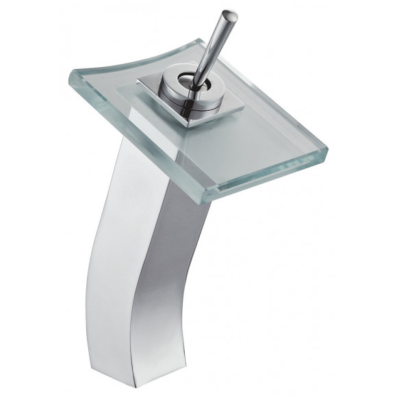 Mitigeur lavabo CRISTALI haut chromé