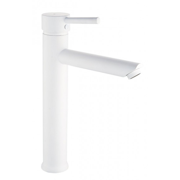 Deco mitigeur lavabo haut blanc
