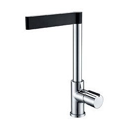 mitigeur evier black style chrome noir boite