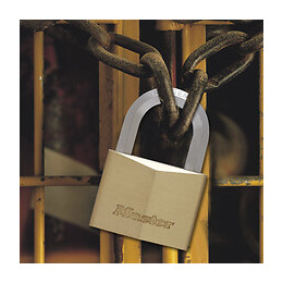 Cadenas à clé laiton massif 40mm anse hexagonale d.7.5xh.23mm 4 clés