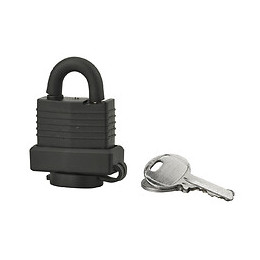 Cadenas laiton 35mm gaine PVC 2 clés