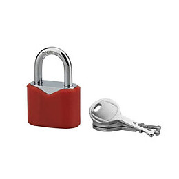 Cadenas disques color 30mm gaine PVC 3 clés