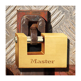 Cadenas à clé laiton massif 76mm anse d.11xh.14mm 5 goupilles