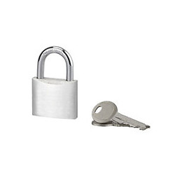 Cadenas aluminium 40mm anse acier 2 clés