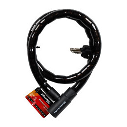 Cable antivol moto à clé, acier L.120xd.2.2cm