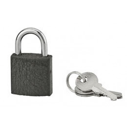 Cadenas acier gris 25mm anse acier 3 clés