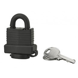 Cadenas laiton 35mm gaine PVC 2 clés