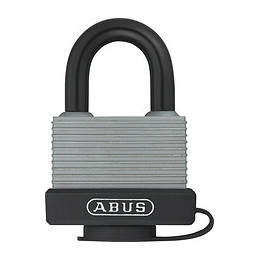 Cadenas à clé 717-45mm aluminium gaine, 2 clés