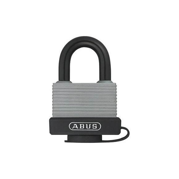 Cadenas à clé 717-45mm aluminium gaine, 2 clés