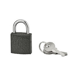 Cadenas acier gris 25mm anse acier 3 clés