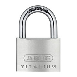 Cadenas à clé Titalium EC 66TI 60mm, 2 clés