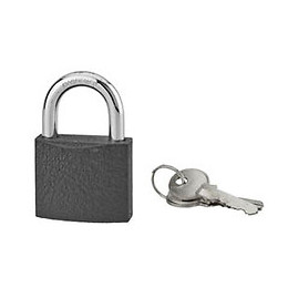 Cadenas acier gris 50mm anse acier 3 clés