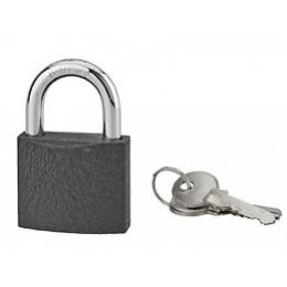 Cadenas acier gris 50mm anse acier 3 clés