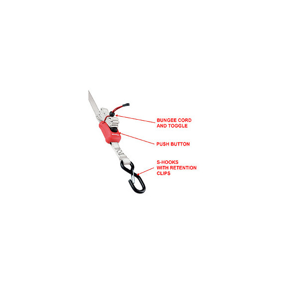 Sangle d'arrimage à boucle autobloquante L.500xl.2.5cm