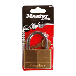 Cadenas à clé laiton massif 60mm anse d.9xh.30mm 5 goupilles