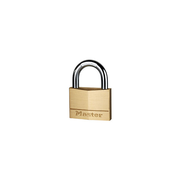 Cadenas à clé laiton massif 60mm anse d.9xh.30mm 5 goupilles