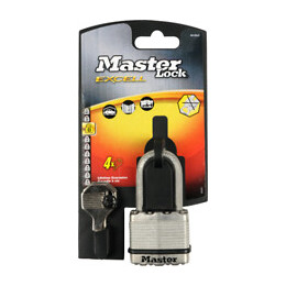 Cadenas à clé acier laminé 45mm anse octogonale d.8xh.38mm 4 goupilles