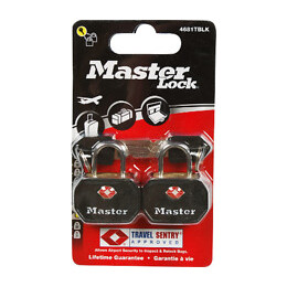 Lot de 2 cadenas bagages certifiés TSA 30mm anse d.5xh.15mm