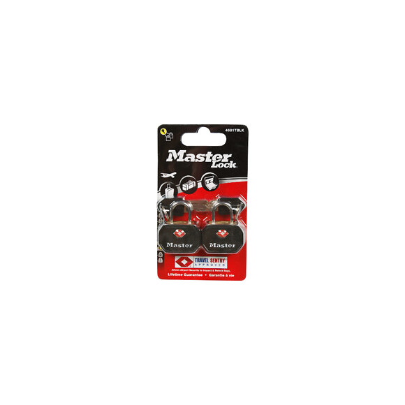 Lot de 2 cadenas bagages certifiés TSA 30mm anse d.5xh.15mm