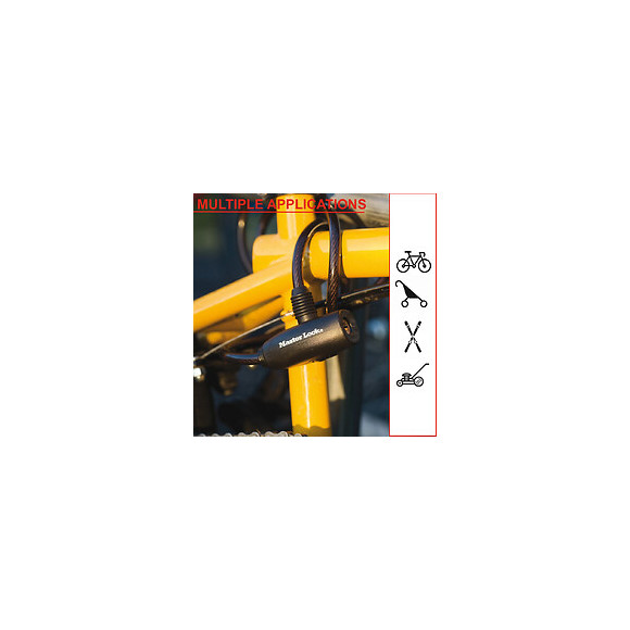 Câble antivol acier 1.8mx8mm