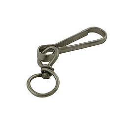 Lot de 4 mousquetons simplex à touret acier zingué longueur 40 mm VISO