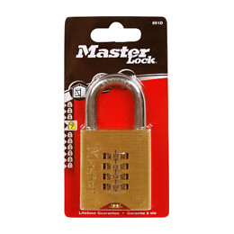 Cadenas à combinaison programmable laiton massif 50mm anse d.10xh.32mm