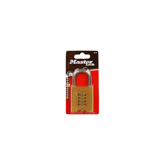 Cadenas à combinaison programmable laiton massif 50mm anse d.10xh.32mm