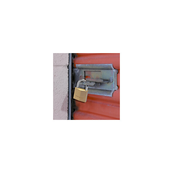 Cadenas à clé laiton massif 50mm anse d.8xh.30mm 6 goupilles