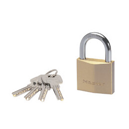 Cadenas à clé laiton massif 50mm anse d.8xh.30mm 6 goupilles