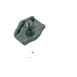 2 serres-câble 1 boulon acier zingué D. 4 mm