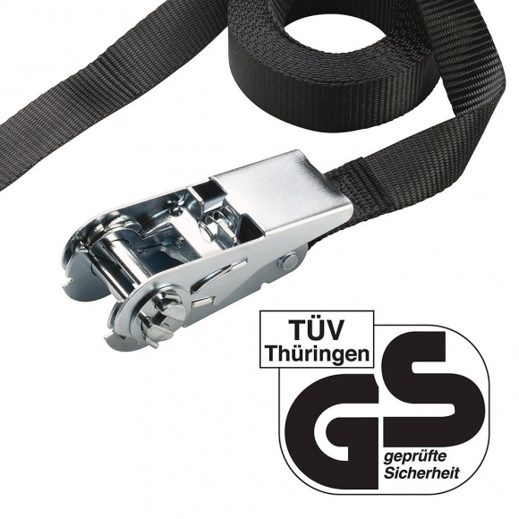 Sangle à cliquet certifiée L.250xl.2.5m