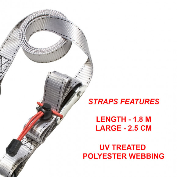 2 sangles d'arrimage à crochets autobloquante
