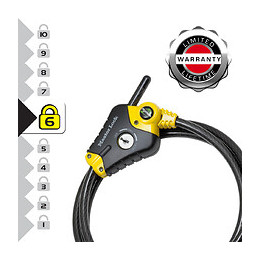 Câble antivol ajustable 3 positions à clés