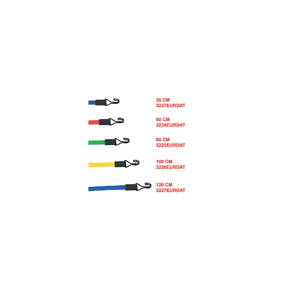 Tendeur plat avec crochet L.100cm jaune