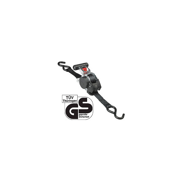 Sangle d'arrimage à cliquet rétractable L.300xl.2.5cm