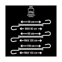 Lot 6 tendeurs avec crochets
