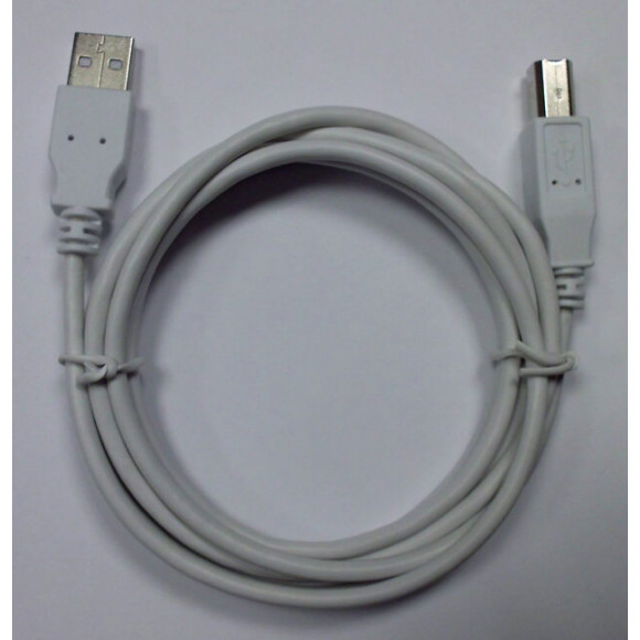 Câble USB-A mâle -B mâle USB 2.0 1.8m - blanc